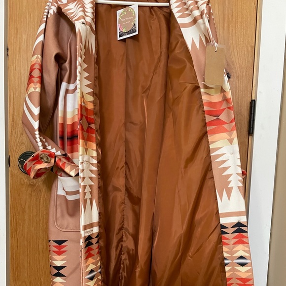 Long Navajo Indian Design Coat NWT - Picture 2 of 5
